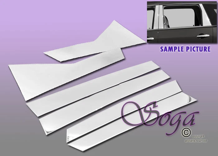 FOR 2009-2017 CHEVY TRAVERSE CHROME B-PILLAR 6PCS PILLAR POST STAINLESS STEEL US - Image 1 of 1