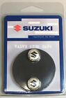 Suzuki Valve Stem Cap Set of 2 Silver - NOS OEM 99950-19026 NEW! Sealed Package!