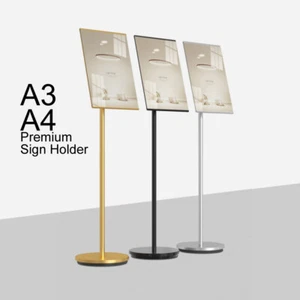 A2 A3 A4 Premium Floor Poster Stand Business Menu Display Foyer Pedestal Sign - Picture 1 of 12