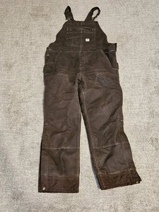Carhartt Damen Latzhose braun XL (16-18) kurz Relaxed Fit, dünn isoliert - Bild 1 von 10