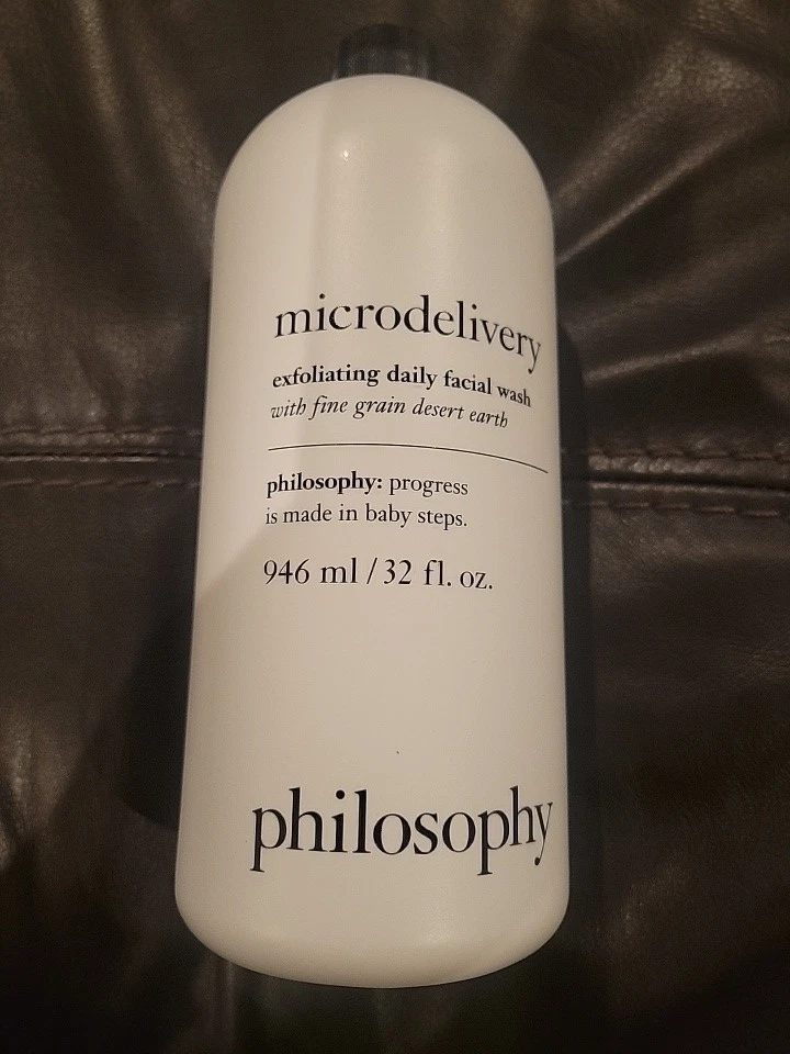 Lavado facial exfoliante diario Philosophy the Microdelivery 32 OZ con BOMBA SELLO NUEVO Foto 1 de 3