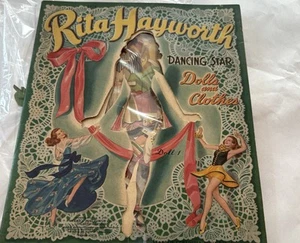 Vintage Merrill 1942 Cut Paper Doll Book - Rita Hayworth - Picture 1 of 3