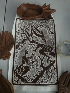HAWAII ARTIST DIETRICH VAREZ 2009 PENCIL SIGNED MAILE PRINT-- 12"x24" BEAUTIFUL! - Picture 1 of 11