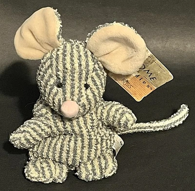 Ratón a rayas de peluche Russ Berrie "Sniffy" #4151 vida silvestre, 6 pulgadas Nuevo, todo el año Foto 1 de 4
