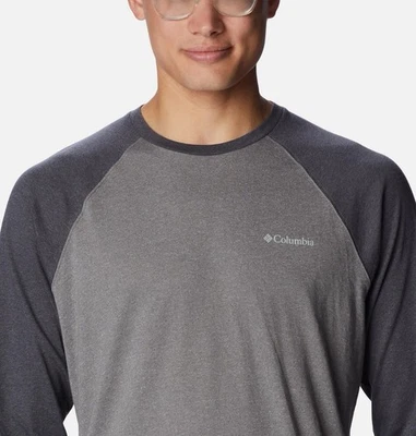Columbia Men's Thistletown HillsT™ Omni-wick Raglan Shirt Long Sleeve Gray Sz L. - Image 1 of 4