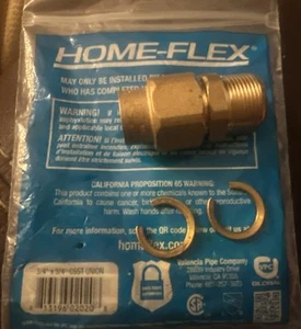 Home-Flex 3/4” x 3/4” CSST Union Messing - Bild 1 von 1