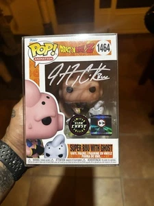 Funko Pop! Dragon Ball - Super Buu con Fantasma #1464 Cáliz Glow Chase Firmado PSA - Imagen 1 de 5