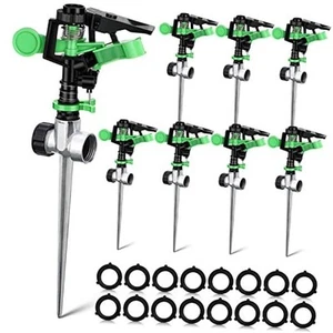 Sprinklers for Yard Garden Sprinkler 360 Degree Automatic Rotating Lawn - Picture 1 of 8