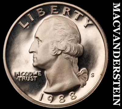 1988-S Washington Quarter-Choice Gem Proof Lustrous No Reserve #KLB3972 - Image 1 of 2