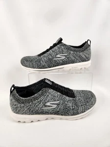 Skechers Go Walk Radiant Moon Damen-Slipper schwarz/weiß #124467 Größe: 8 - Bild 1 von 12