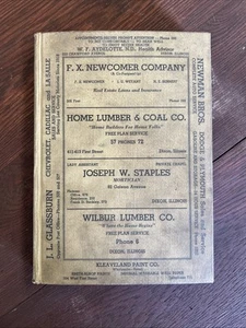 1938 Dixon, IL City Directory Evans Adv 315 Pages - Picture 1 of 8