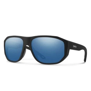 Smith Outrigger Sunglasses, Matte Black Frame, ChromaPop Glass Polarized Blue Mi - Picture 1 of 4