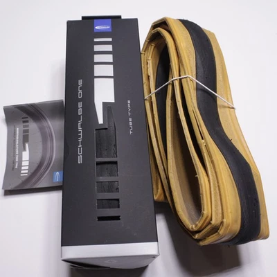 (Pair) Schwalbe One 700 x 25, Clincher, Folding, Tan Sidewall - Image 1 of 3