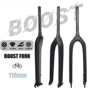 Carbon Mountain Bike Hard Forks 26/27.5/29er Internal Cable Routing Rigid Fork - Picture 1 of 36