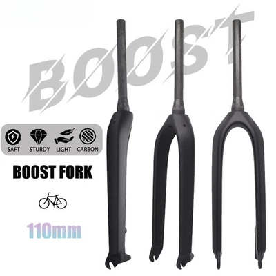 Carbon Mountain Bike Hard Forks 26/27.5/29er Internal Cable Routing Rigid Fork - Image 1 of 4