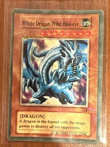 Yu-gi-oh! Drago Bianco Con Scintille Carta Occhi Blu Raro - Foto 1 di 8