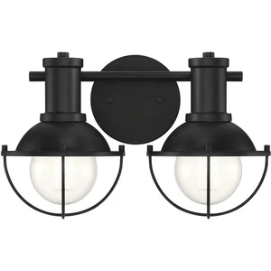 Designers Fountain D243M-2B-MB Dalton Bathroom Vanity Light Matte Black - Picture 1 of 6