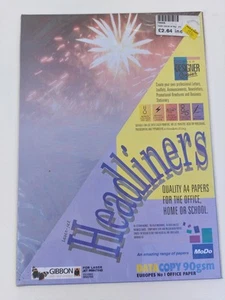 Vintage 90s Headliners Pack Of Printed Paper Custom Design Fireworks A4 x 20 Pcs - Picture 1 of 2
