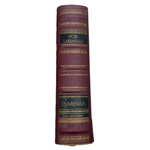1 Por Larranaga Legno Massello Vintage Vuoto Cerniera Bellissimo LIBRO SCAFFALE Scatole Sigari - Foto 1 di 9