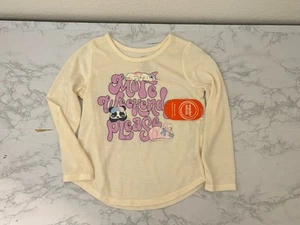NUEVO CON ETIQUETAS Wonder Nation Camisa Pullover Manga Larga Niñas Talla 4-5 Más Fin de Semana Please C2 - Imagen 1 de 5