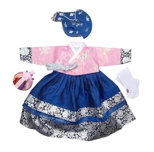 Pink Hanbok Baby Girl Korea Traditional Clothing First Birthday Party Dol Par... - Picture 1 of 7
