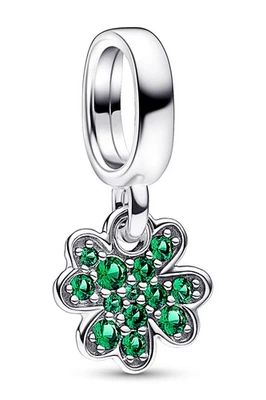 PANDORA Schmuck Charm-Anhänger Vierblättriges Kleeblatt Silber 792751C01 - Bild 1 von 4