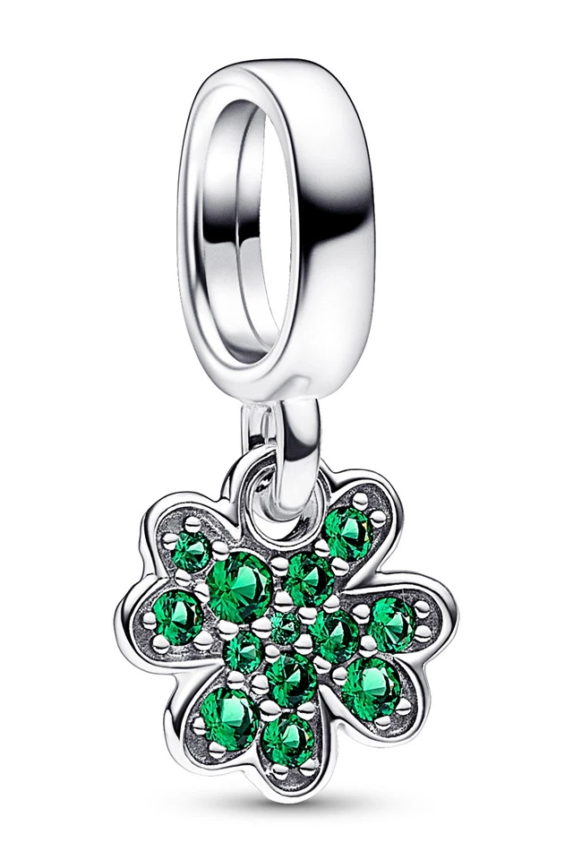 PANDORA Schmuck Charm-Anhänger Vierblättriges Kleeblatt Silber 792751C01 - Bild 1 von 4