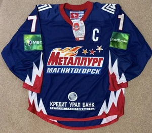 Evgeni Malkin Metallurg Magnitogorsk KHL 12-13 Russian Hockey Lutch Pro Jersey - Picture 1 of 7