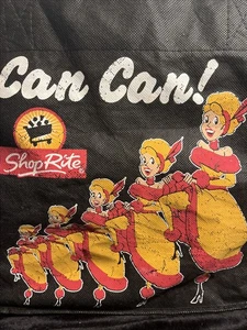 Bolso de compras reutilizable Shop Rite “Can Can” rojo amarillo negro logotipo eslogan de colección - Imagen 1 de 21