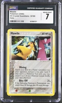 CGC 7 MAWILE EX CRYSTAL GUARDIANS 9 HOLO POKEMON - Image 1 of 2
