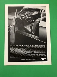 1964 CHEVY CORVAIR MONZA ORIGINAL VINTAGE PRINT AD ADVERTISEMENT - Bild 1 von 1