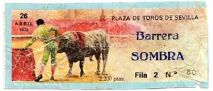 ENTRADA TOROS LA MAESTRANZA SEVILLA 26 ABRIL 1979 BARRERA SOMBRA - FILA 2 Nº80 - Imagen 1 de 2