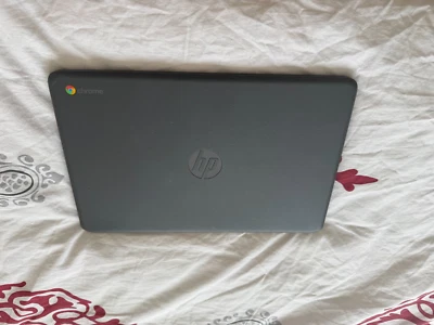 HP Chromebook 14-ca000na 14-Inch Laptop - (Grey) (Intel Celeron Dual Core, 4 GB) - Image 1 of 2