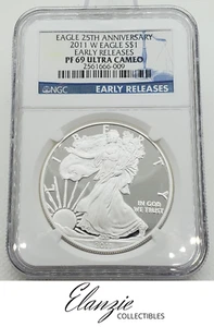 2011-W Proof American Silver Eagle Early Releases NGC PF69 Ultra Cameo - Picture 1 of 5