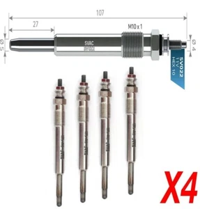 4 X SVAC HEATER GLOW PLUGS FOR SUZUKI GRAND VITARA FT / HT 2.0HDI 2001-2005 11V - Picture 1 of 3