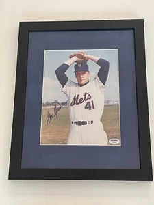 Tom Seaver Signed 8x10 Photo PSA/DNA Autographed Mets Framed & Matted To 11x14 - Picture 1 of 4