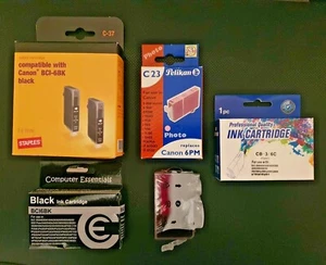 Canon Compatible Ink Cartridges. 3 x BCI-6BK Black, 2 x BCI-6PM, 1 x BCI-6C New - Zdjęcie 1 z 5