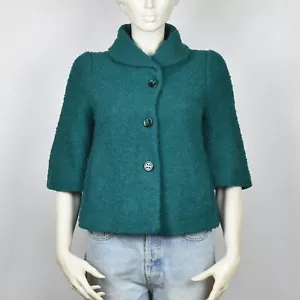 Pennyblack by MAX MARA mezcla de lana abrigo corto blazer chaqueta forrada estructurada... - Imagen 1 de 10