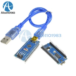 2PCS Nano V3.0 Mini USB ATmega328 5V 16M Controller CH340G for Arduino +Cable - Picture 1 of 8