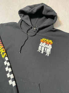 STAR WARS - BLACK Long Sleeve Pullover Hoodie SIZE S - SMALL - Storm Troopers - Picture 1 of 10