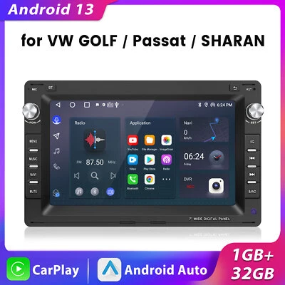 Für VW Polo 9N Golf Jetta MK4 Passat B5 T5 Carplay Auto Android13 Autoradio Navi - Bild 1 von 4