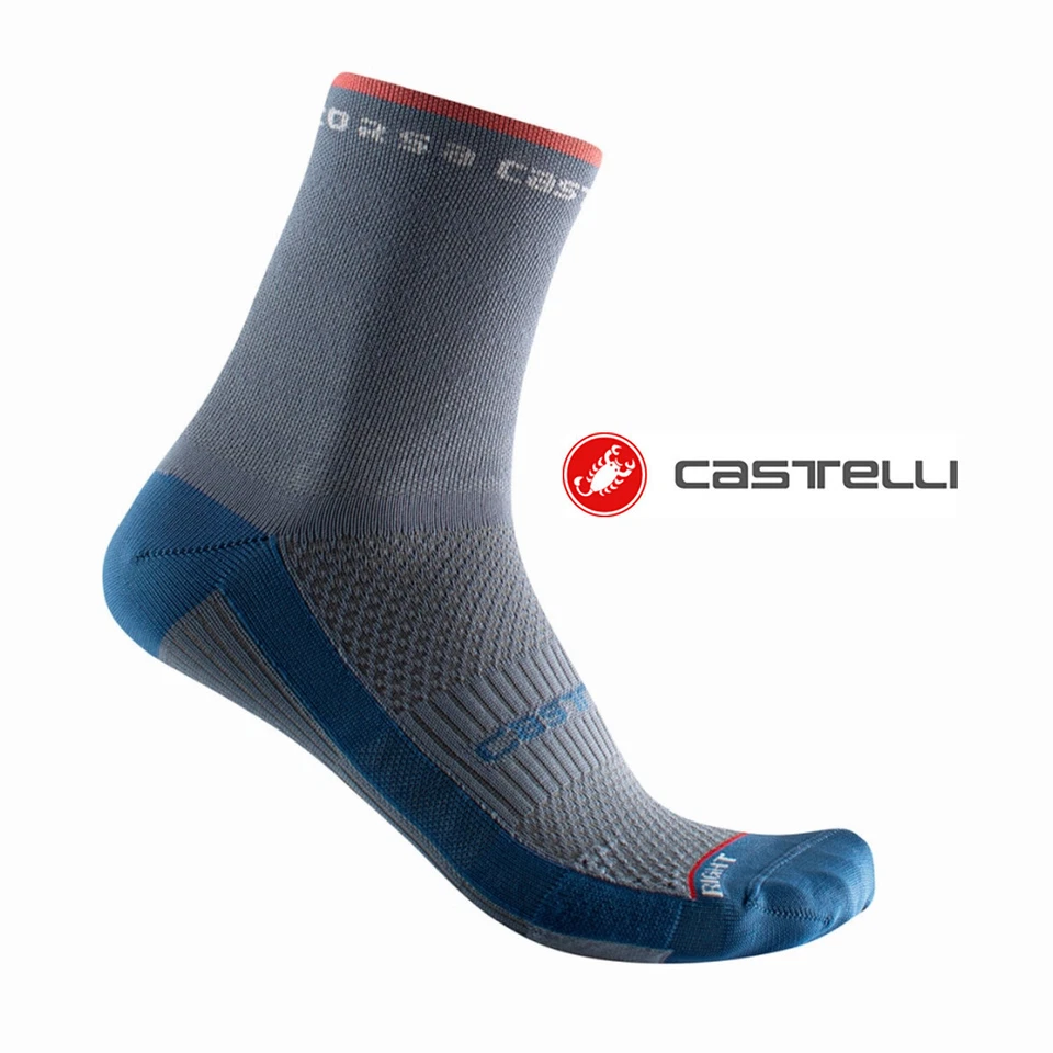 Premium Castelli ROSSO CORSA Women's Cycling Bike Socks Medium US 5-7 EU 36-38 - Image 1 of 3