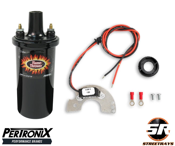 Kit de conversión de bobina lanzallamas y encendido electrónico PerTronix para Ford 54-56 Foto 1 de 4