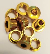 MCS ALLOY CHAINRING BOLT FOR SINGLE CHAINRING BMX GOLD