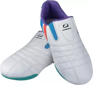 Martial Arts Lightweight Sneakers Sports Shoes for Adult Kids, White/Purple 39 - Picture 1 of 6