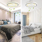 LED Ventilator Deckenleuchte Deckenventilator Schlafzimmer Lampe + Fernbedienung