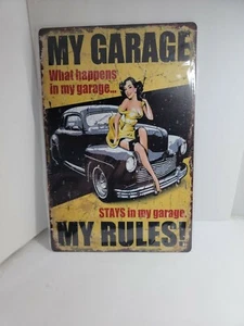 My Garage Blechschild 12" x 8" - Bild 1 von 2