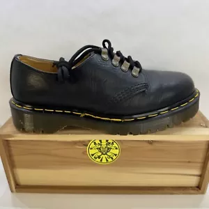 Scarpe basse Dr Martens nere pelle liscia plateau 8098 donna taglia 9 - Foto 1 di 11