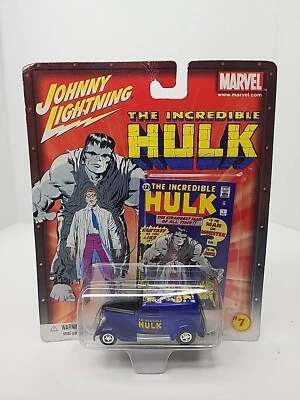 Johnny Lightning Incredible Hulk #7 1933 Ford Delivery & #1 Cover Card 2002 - Image 1 of 4
