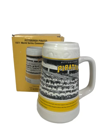 Pittsburgh Pirates Memorabilia 1971 World Series Stein PNC Park Giveaway w/ Box Cover
